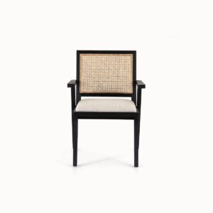 Upholstered Cane Dining Chair