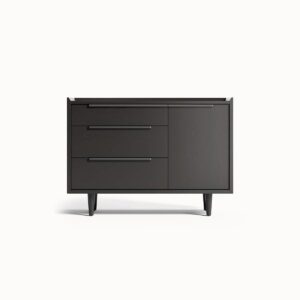 Black Small 3-Drawer Chest